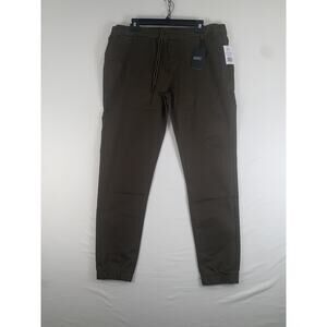 Caliville Jogger Pants Mens 2XL Army Green Stretch Slim Fit Elastic Cuff Casual